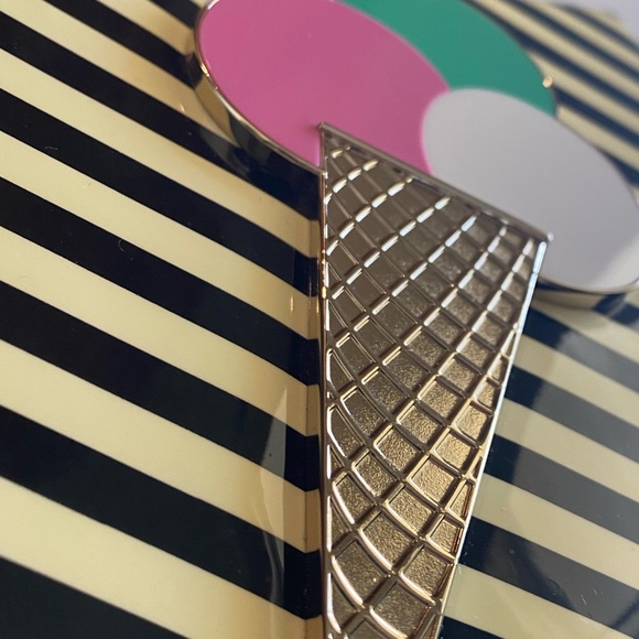 KATE SPADE "MISS PENNY'S" VINYL EMANUELLE ICE CREAM FRAME BOX CLUTCH - Picture 11 of 11